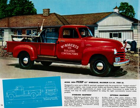 Nostalgia On Wheels 1953 Chevrolet Trucks Brochure Medium Duty