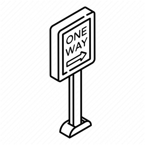 One Way Traffic Signboard Road Sign Traffic Sign Directional Sign