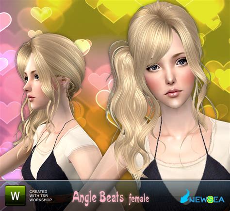 The Sims Resource Newsea Sims2 Hairj028f Anglebeats