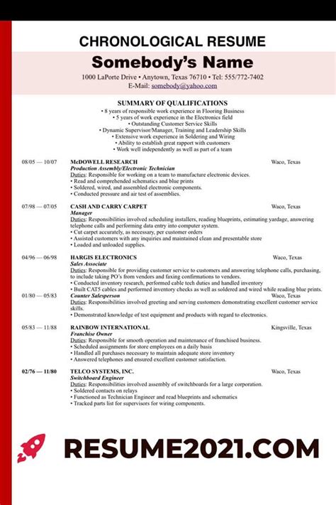 Chronological resume format, functional resume format, or combo resume format? Latest Resume Format Guide for 2021 ⋆ [+20 NEW RESUME ...