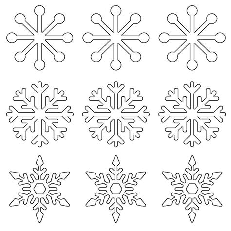 Free Printable Snowflake Templates 10 Large And Small Stencil Patterns