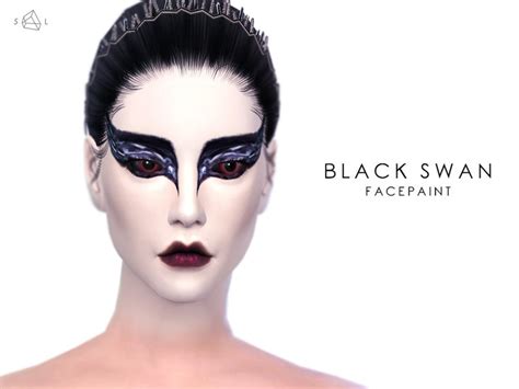 Black Swan Face Paint By Simsday Simsday