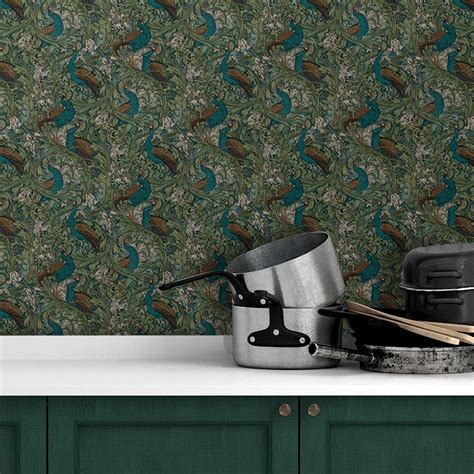 Harald glööckler tapeten mit außergewöhnlichen und extravaganten wanddekoren. Gloockler Tapete Pfau