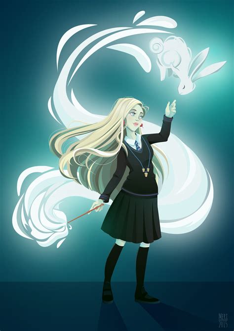 Fanart2 Luna Lovegood And Her Patronius Fanart Harry Potter Harry