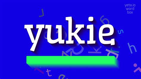 How To Say Yukie High Quality Voices Youtube