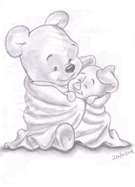 Winnie The Pooh And Piglet Landn83 Foundmyself Disney Drawings
