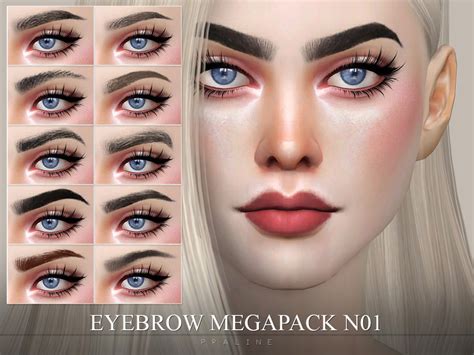 The Sims Resource Maxis Match Eyebrow Pack N01 Bypralinesims Sims 4 7c0