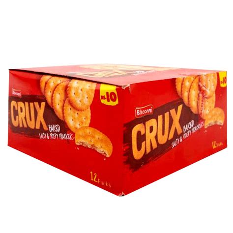 Buy Bisconni Crux Baked Salty And Crispy Crackers Snack Pack Box At Best