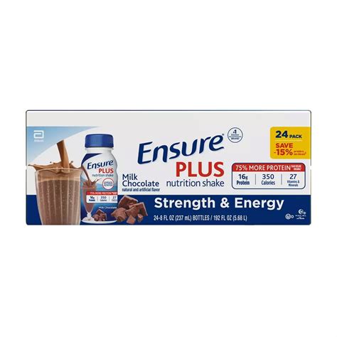 Product Of Ensure Plus Milk Chocolate Nutrition Shake Pk Fl Oz