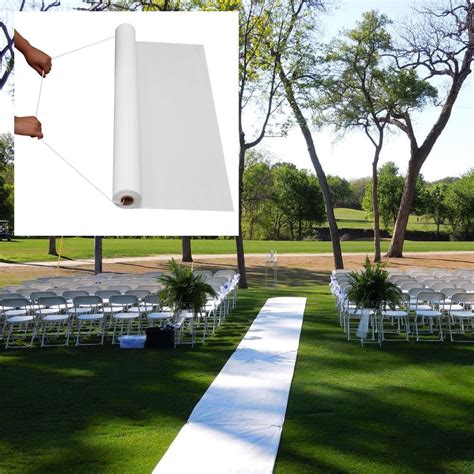 20 White Outdoor Wedding Aisle Runner