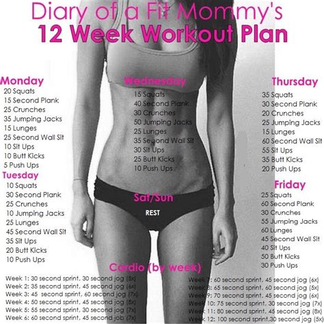 Finding the right workout routine, however, is tough. Diary Of A Fit Mommy's 12 Week Workout Plan Pictures ...