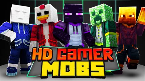 Hd Gamer Mobs By The Lucky Petals Minecraft Skin Pack Minecraft