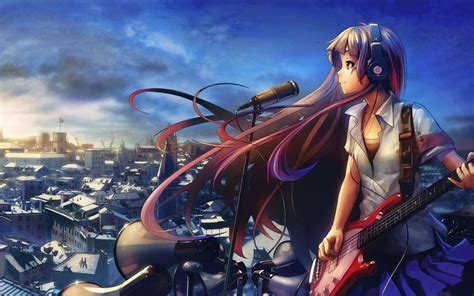 Free Wallpapers Hd Wallpapers Desktop Wallpapers Girl With Guitar Anime