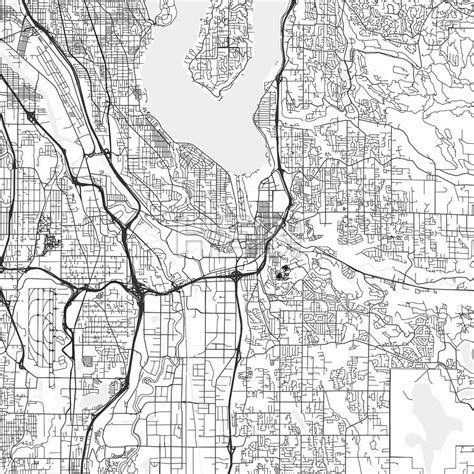 Renton Washington Area Map Light Hebstreits Sketches Area Map