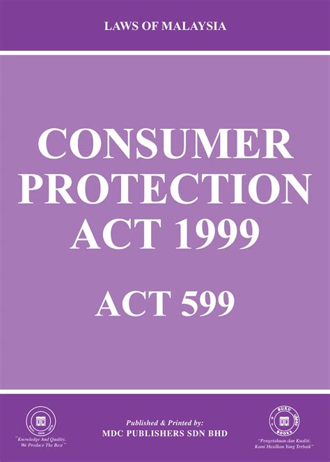 Laws Of Malaysia Consumer Protection Act 1999