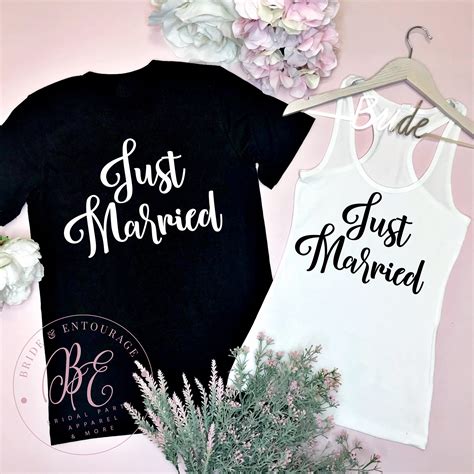 Just Married Couples Shirts Just Married T Shirt Just