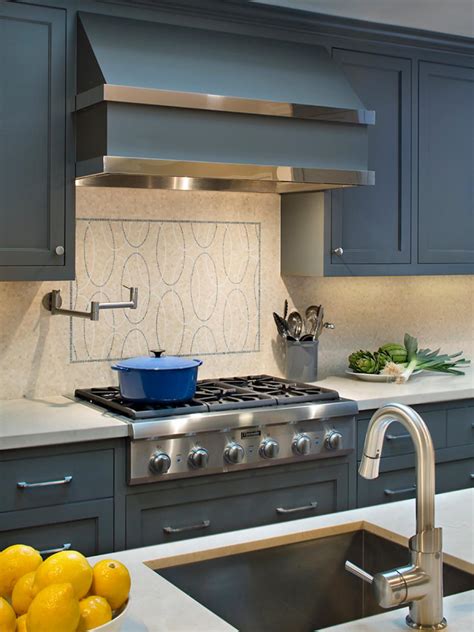 As you can see, the ceramic wall tiles have a contrast appearance with the oak wood shelves. HGTV's Best Pictures of Kitchen Cabinet Color Ideas From ...