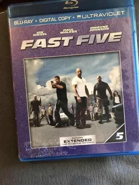 Fast Five Blu Ray Disc 2013 Includes Digital Copy Ultraviolet Ebay