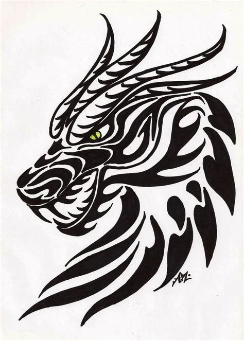 How big should a dragon tattoo stencil be? Pin on ray