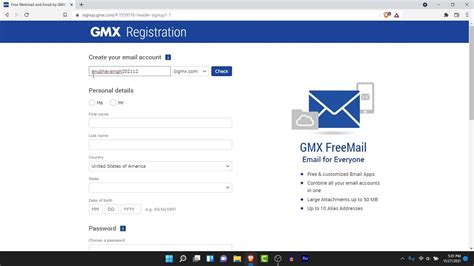 How To Create Gmx Mail Account Sign Up Gmx Youtube