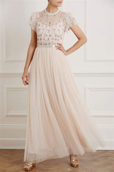 Rococo Bodice Maxi Dress In 2021 Maxi Dress Embellished Gown Pink