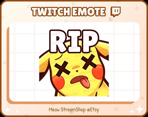 Twitch Emote Pikachu Pokemon Emoji Pack For Streamer Hi Etsy