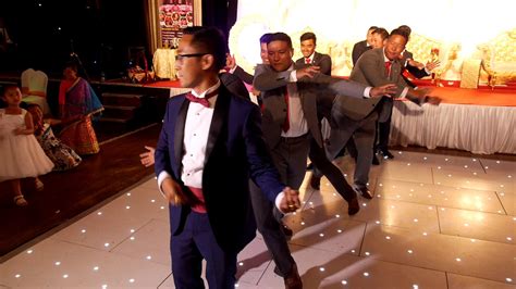nepali wedding reception performance part 3 of 6 groom dance bibek weds menuka youtube