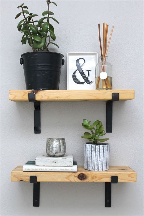 Shift shelf modern wall solid walnut hanging. 5 Tried & True Shelf Styling Tips | Modern farmhouse decor ...