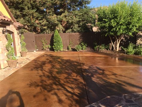 Stained Concrete Driveway 2 Surface Solutions Concrete Sf Bay Area