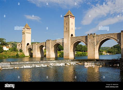 France Europe Department Lot Cahors Pont Valentre Bridge Middle Ages