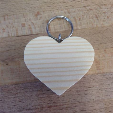 Personalised Heart Shaped Keyring By Wendover Wood