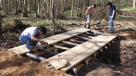 How To Build A Log Bridge Over A Creek Builders Villa