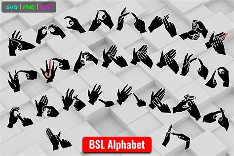 Bsl British Sign Language Alphabet Graphic By Able Lingo · Creative Fabrica