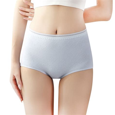 Zmhegw Women S Cool Comfort Brief Underwear High Rise Panties Underwear Solid F Xl Walmart Com