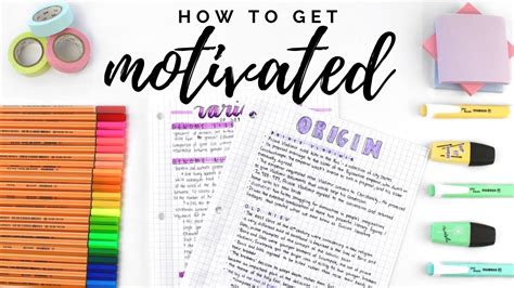 How To Get Motivated Study Motivation Tips Youtube
