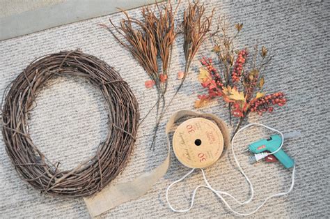 Olive And Gray Rustic Fall Wreath Diy
