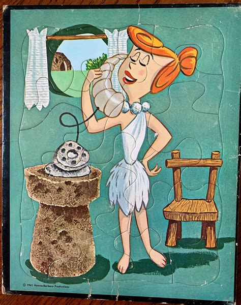 Vintage Wilma Flintstone 1960 Tray Puzzle Etsy