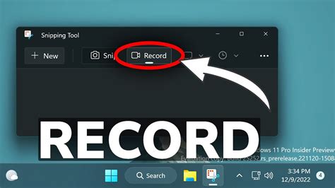 New Snipping Tool App With Screen Recording In Windows Youtube