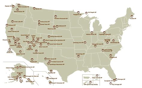 National Parks Map And List Of All 63 Us Parks The National Parks