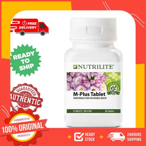 amway nutrilite m plus tablet 60 tab 100 amway original supplement shopee singapore
