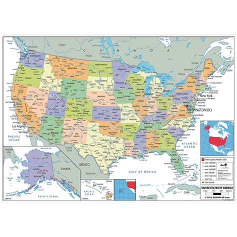 Political Map Of The United States Maping Resources