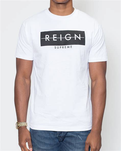 Strike Thru White Reign Supreme Clothing