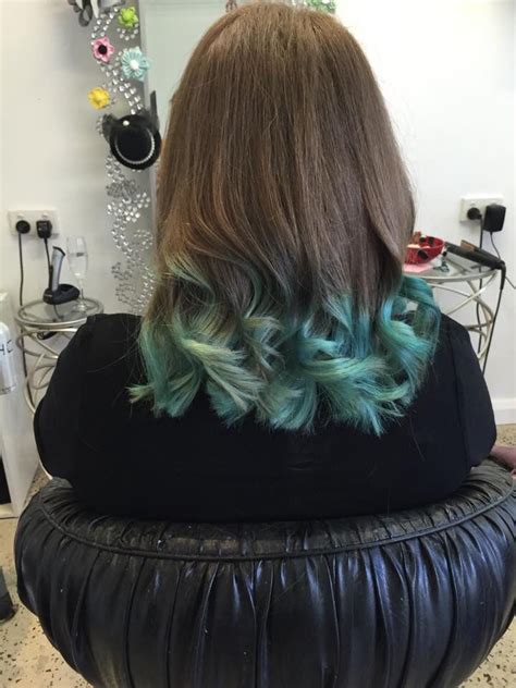 Dip Dye Turquoise Dip Dye Turquoise Long Hair Styles Birthday