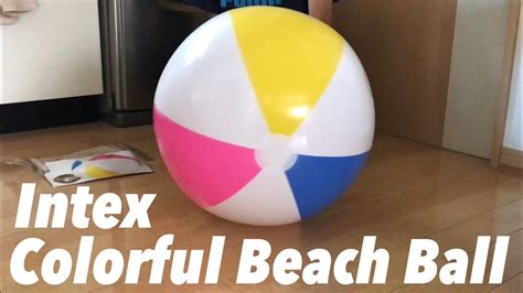 Intex Colorful Beach Ball Youtube