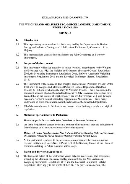 The Weights And Measures Etc Miscellaneous Amendment Regulations