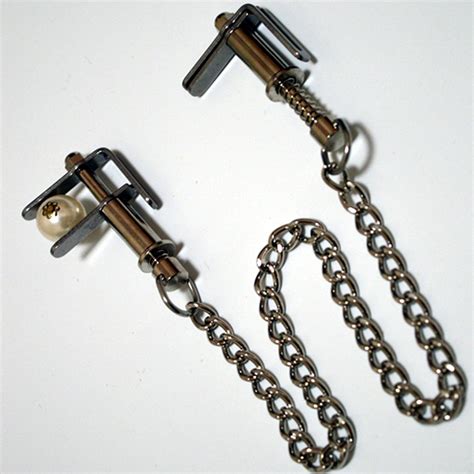 Bondage Slave Stainless Steel Nipple Clamps Metal Breast Labia Clips Restraint Sex Products