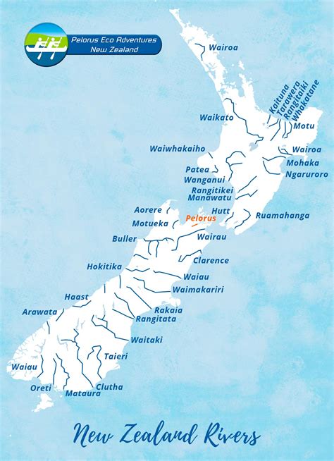 New Zealand Rivers Map