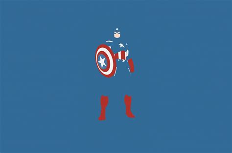 2560x1700 Resolution Captain America Marvel Comics Minimalism