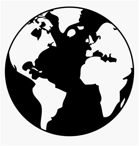 Earth Drawing Black And White Clip Art Black And White Earth Png