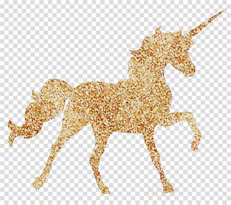 Gold Glitter Unicorn Clipart Clip Art Library